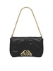 ALEXANDER MCQUEEN Chic Black Quilted Leather Mini Shoulder Bag with Gold-Tone Chain