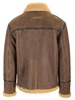 Fay Shearling Zip-Up Leather Jacket