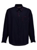 Cool Wool Shirt With Contrast Stitching