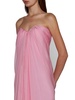 Alexander McQueen Bustier Strapless Draped Dress