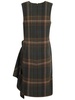 Polo Ralph Lauren Plaid-Checked Tie-Fastened Midi Dress