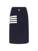 Thom Browne 4-Bar Fitted Skirt