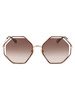 Chloé Eyewear Octagonal Frame Sunglasses