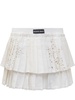 Marine Serre Pleated Tiered Skirt