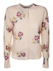 Prada Floral-Printed Knitted Cardigan