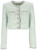 Self-Portrait Embellished Buttoned Cropped Jacket