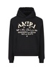 Amiri Logo Embroidered Ribbed Trim Hoodie