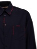 Cool Wool Shirt With Contrast Stitching