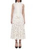 Max Mara Studio High Waist Lace Midi Skirt