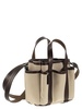 Max Mara Gardenca Basxs Giardiniera Mini Canvas And Leather Tote Bag