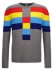 Colorblock Sweater Sweater, Cardigans Multicolor