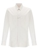 Givenchy Logo Engraved Metal Clip Poplin Shirt