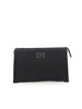 Dolce & Gabbana Logo Plaque Zipped Clutch Bag