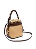 Ganni Bou Woven Logo Plaque Bucket Bag