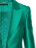 Alberta Ferretti Single-Breasted Tailored Satin Blazer