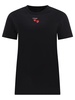 T-Shirt With Embroidered Hearts T-Shirts Black