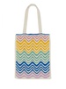 Casablanca Knit Wave Crochet Tote Bag