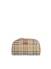 Burberry Checked Zipped Medium Travel Pouch