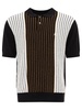 Stüssy Textured Striped Short-Sleeved Polo Shirt