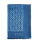 Fendi FF Jacquard Frayed-Edge Scarf