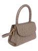 By Far Embossed Top Handle Tote Bag