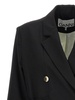 Double-Breasted Bow Blazer Jackets Black