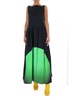 Dries Van Noten Open Back Pleated Maxi Dress