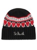 Mc2 Saint Barth Logo Embroidered Intarsia-Knit Beanie