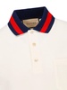 Web stripe-collar piqué polo shirt