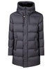 Herno High-Neck Hooded Drawstring Puffer Coat