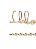 Chloe Logo Plaque Hair Clips