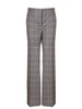 Alberta Ferretti Checked Pattern Straight-Leg Trousers