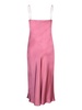 Alberta Ferretti Satin Sleeveless Midi Dress