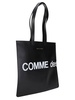 Comme des Garçons Wallet Huge Logo Printed Tote Bag