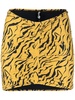 Reina Olga Tiger Print Gathered Skirt