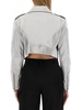 Moschino Jeans Zipped Cropped Biker Jacket