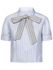 Thom Browne Short Sleeved Striped Shirt