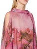 Alberta Ferretti Floral Printed Semi Sheer Blouse