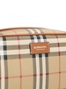 Burberry Checked Zipped Medium Travel Pouch