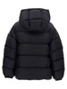 Logo Embroidery Short Down Jacket Casual Jackets, Parka Black