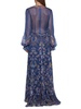 Etro Floral Printed V-Neck Long-Sleeved Dress