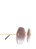 Cartier Panther Emblem Geometric Sunglasses