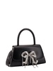 Self-Portrait Bow Embellished Foldover Top Tote Bag