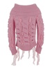 Blumarine Ruffled Off-Shoulder Knitted Top