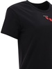 T-Shirt With Embroidered Hearts T-Shirts Black