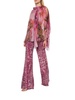 Alberta Ferretti Floral Printed Semi Sheer Blouse