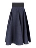 Alaïa Belted Denim Skirt