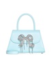 Self-Portrait Bow Embellished Foldover Top Tote Bag