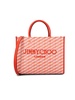 Jimmy Choo Avenue Logo Embroidered Medium Tote Bag