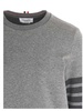 Thom Browne 4-Bar Striped Crewneck Sweatshirt